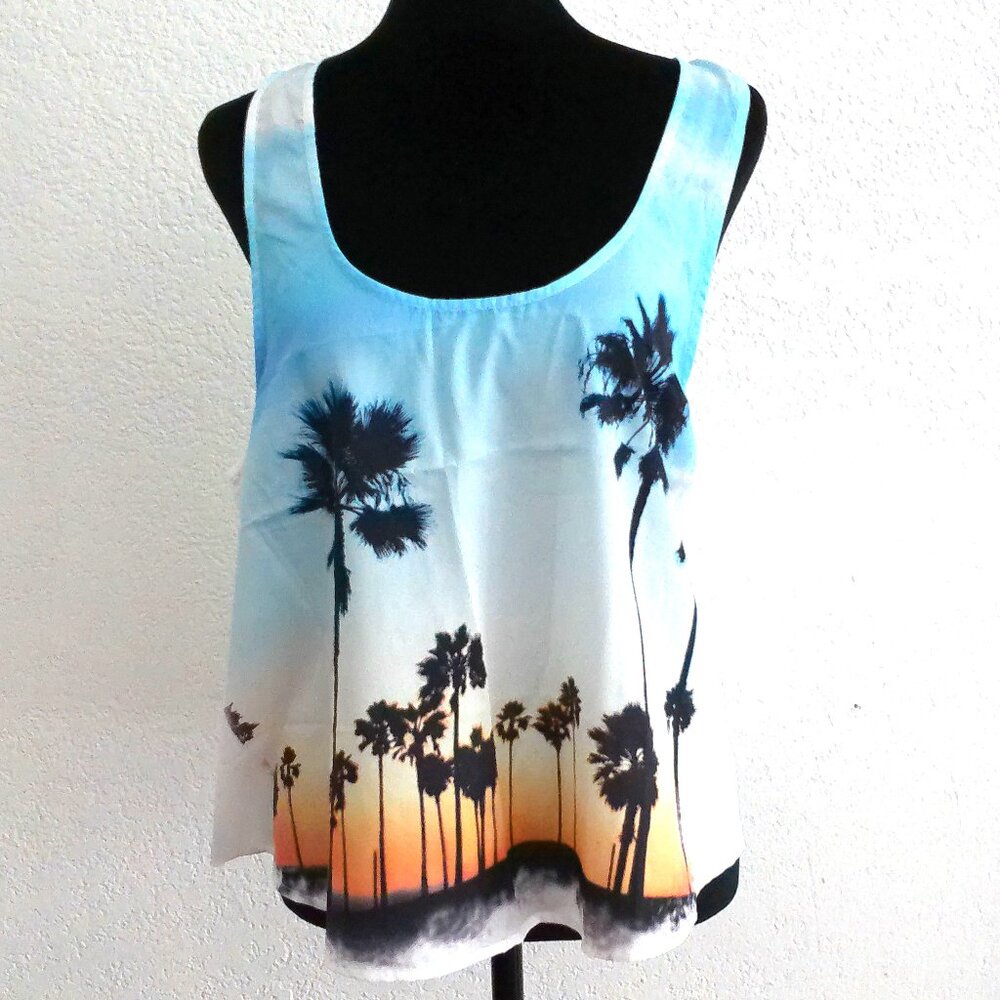 Ella Samani, California Style Palm trees tank top